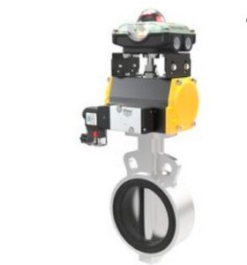 Pneumatic Actuator Operated Butterfly Valve