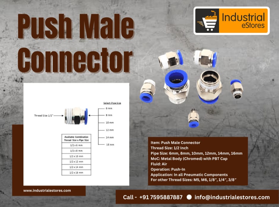Push Male Connector