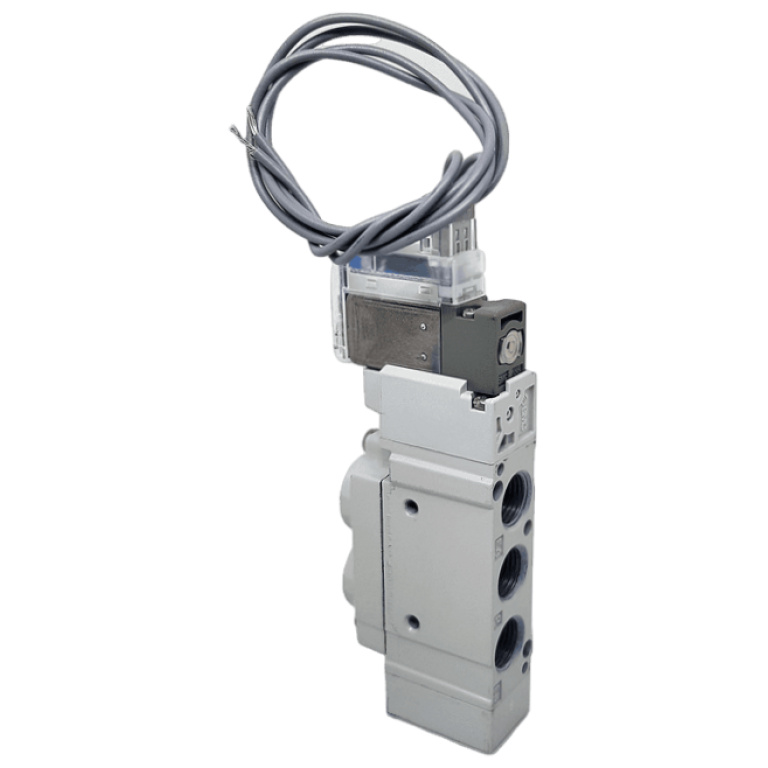 SMC SY51204LZ01 Pneumatic Single Solenoid Valve 1/8"x5/2 Way 220V AC