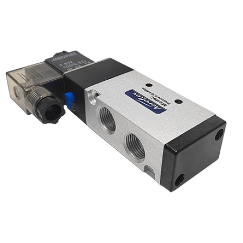 Uflow 1/4 Inch 5/2 Way 220V/230V AC Double Solenoid Valve - 1/4 Inch 5 port  2 position Spool Type Pneumatic Solenoid Valve - SFA1D